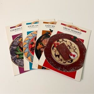 Canadian Living Cooking Collection Lot of 4 Recipe Cookbooks Soups Desserts